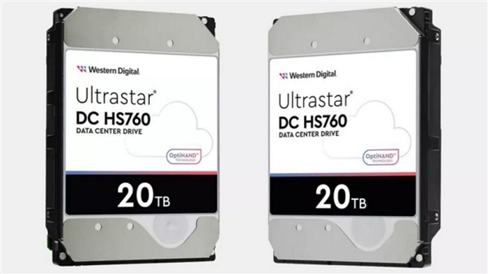 WD最新推出Ultrastar DC HS760 20TB双驱动臂硬盘，读写性能接近SATA SSD - EVLIT