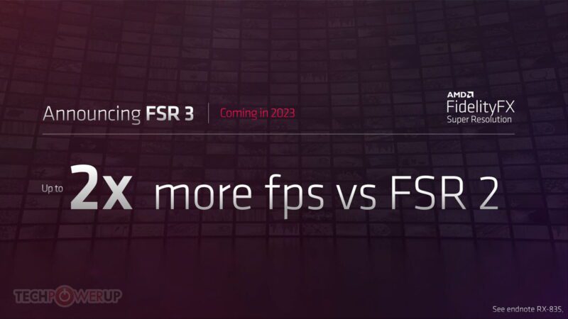 AMD将在月底推出新版FSR技术并搭配RX 7900显卡，预计可轻松翻倍性能。 - EVLIT