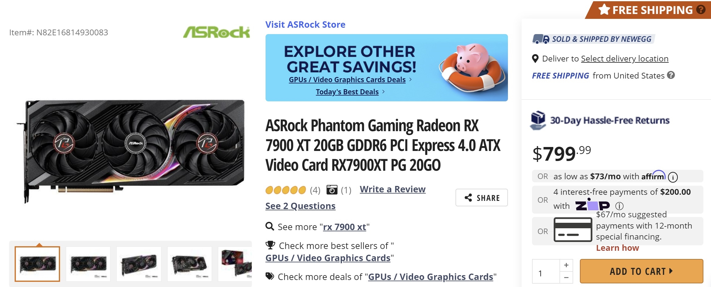 AMD RX 7900跌价超过1000元，RTX 40持稳 - EVLIT