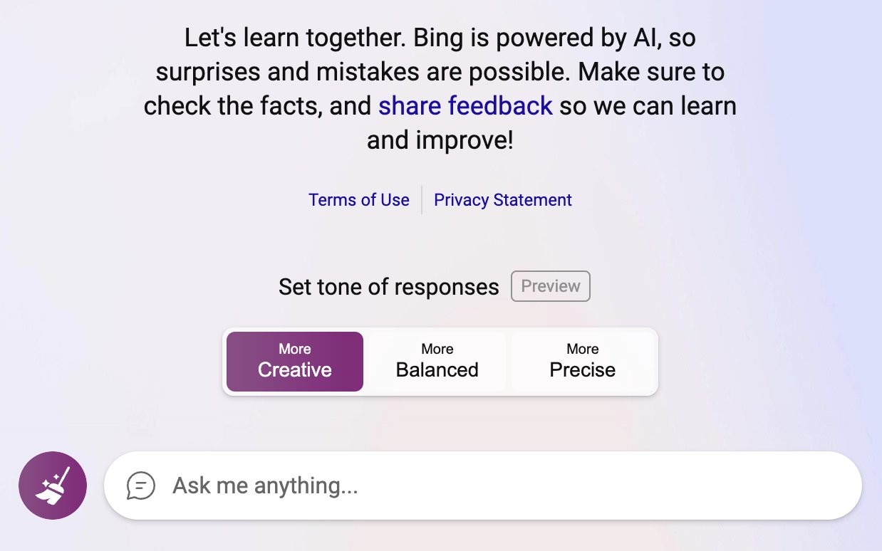 微软披露Bing Chat新增功能，包括聊天次数统计表 - EVLIT