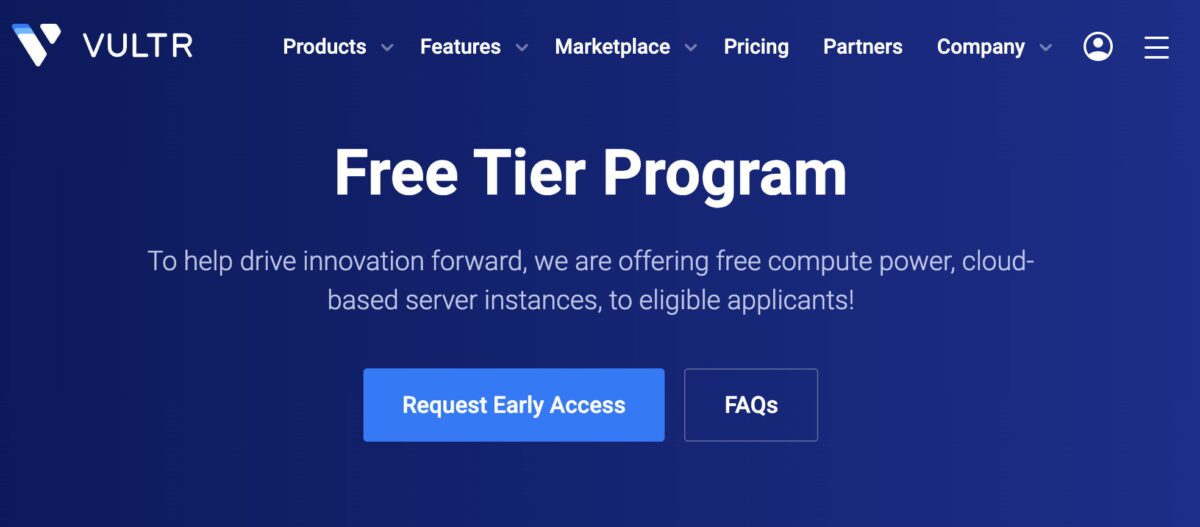 Vultr 免费套餐计划（Free Tier Program）介绍、申请方法、常见问题分享免费云主机规格为 1核/0.5G内存/10GB SSD/2TB流量 - EVLIT