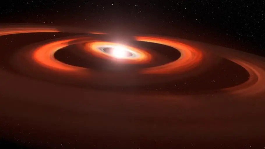 哈勃望远镜发现隐藏在红矮星阴影中的新生行星 - EVLIT