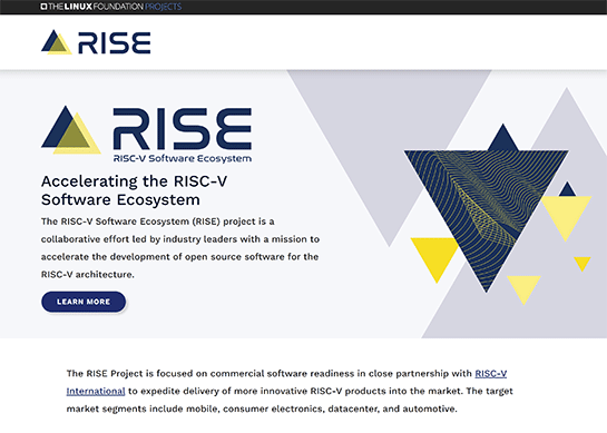 谷歌、英伟达、高通、英特尔等公司共同创立了RISC-V软件生态系统（RISE）项目，加速推进RISC-V开源开发。 - EVLIT