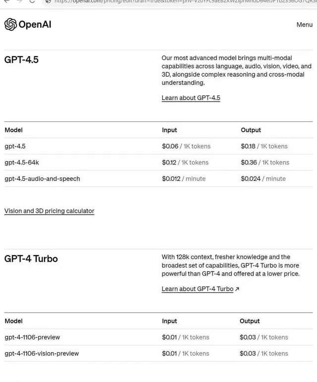 OpenAI最新模型GPT-4.5价格曝光 - EVLIT